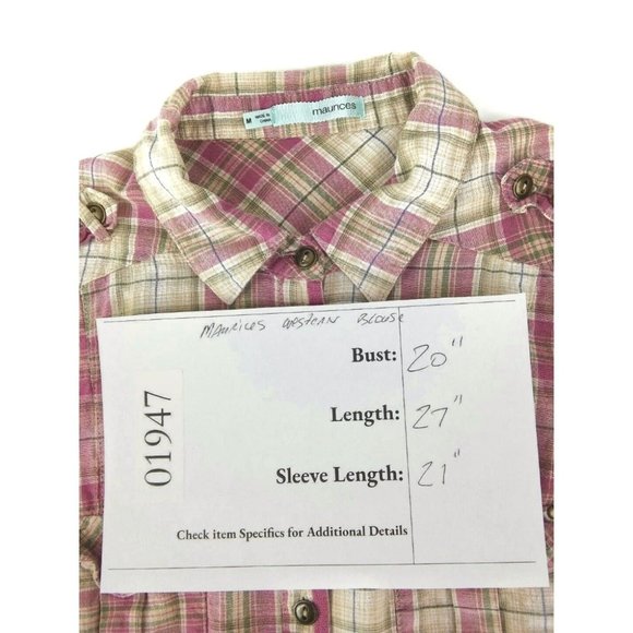 Maurices Womens Western Blouse Sz M - Picture 11 of 11